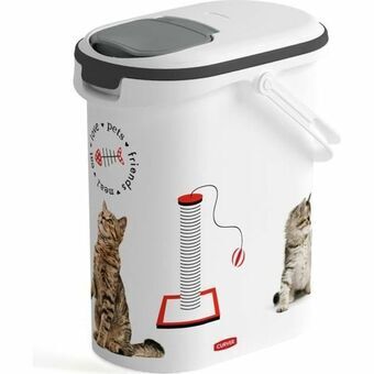 Dåse til dyrefoder Curver Love Pets Kat Hvid 4 Kg