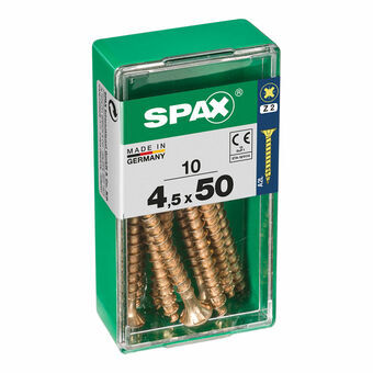 Æske med skruer SPAX 4081020450501 træskrue Fladt hoved (4,5 x 50 mm)