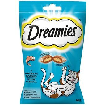 Snack for Cats Dreamies Slik Laksefarvet 60 L 60 g