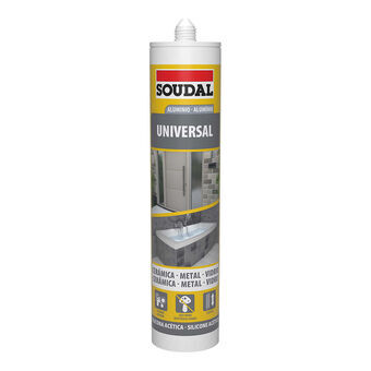 Silikone Soudal 115924 Universal Sølvfarvet 280 ml