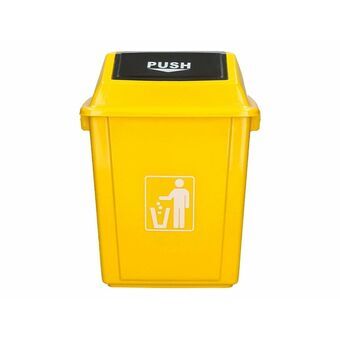 Papirkurv Q-Connect KF10062 Gul Plastik 58 L