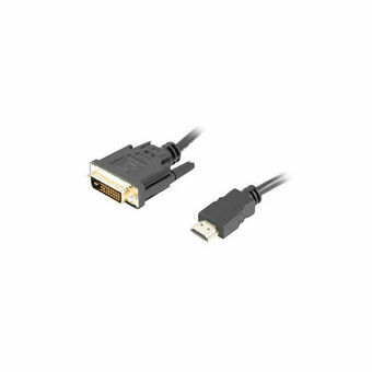 HDMI til DVI-adapter Lanberg CA-HDDV-20CU-0018-BK Sort 1,8 m