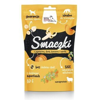 Hundesnack SYTA MICHA Banan Abrikos Lam Græskar 80 g