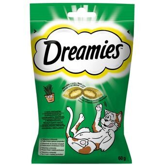 Snack for Cats Dreamies Catnip 60 g Frisk Kød