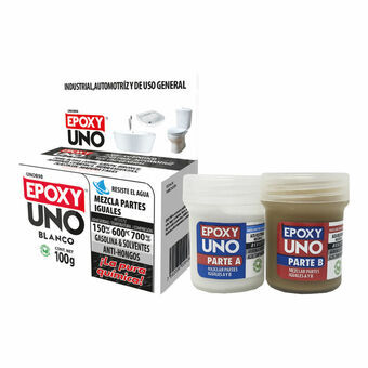 Two component epoxy adhesive Fusion Epoxy Black Label Unob98 Universal Hvid 100 g