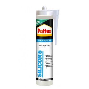 Silikone Pattex Silicon 5 Universal Gennemsigtig 280 ml