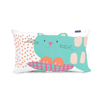 Pudebetræk HappyFriday Moshi Moshi Cat & Mouse Multifarvet 50 x 30 cm