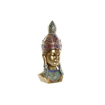 Dekorativ figur DKD Home Decor Gylden Buddha Harpiks (17 x 12 x 36 cm)