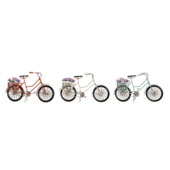 Dekorativ figur DKD Home Decor Cykel Vintage (3 pcs) (23 x 8.5 x 13 cm)