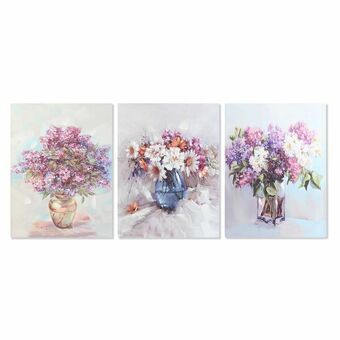 Maleri DKD Home Decor Vase (60,5 x 2,5 x 80,3 cm) (3 enheder)