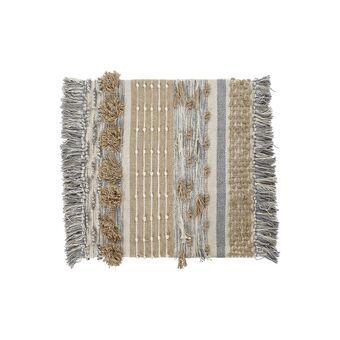 Pudebetræk DKD Home Decor Multifarvet Frynse Boho (60 x 3 x 60 cm)