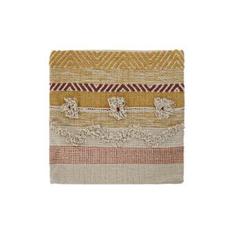 Pudebetræk DKD Home Decor Multifarvet Frynse Boho (45 x 3 x 45 cm)