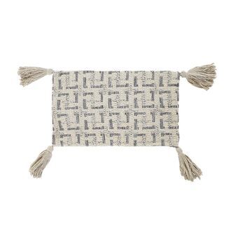 Pudebetræk DKD Home Decor Beige Moderne Frynse (50 x 3 x 30 cm)