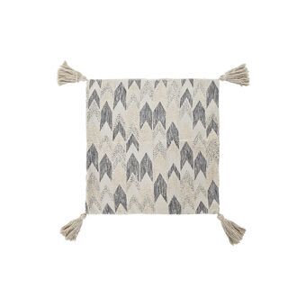 Pudebetræk DKD Home Decor Beige Moderne Frynse (60 x 3 x 60 cm)