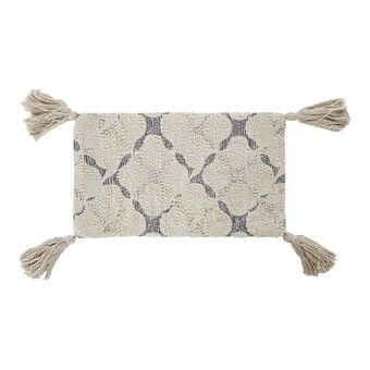 Pudebetræk DKD Home Decor Beige Moderne Frynse (50 x 3 x 30 cm)