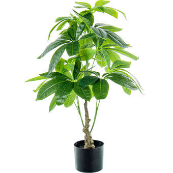 Dekorativ plante Alexandra House Living Plastik Vand Pachira 90 cm