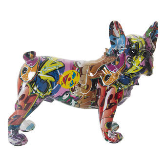 Dekorativ figur Alexandra House Living Multifarvet Plastik Hund 14 x 26 x 24 cm