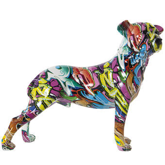 Dekorativ figur Alexandra House Living Multifarvet Plastik Hund 13 x 29 x 26 cm