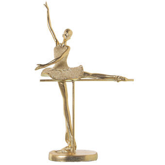 Dekorativ figur Alexandra House Living Gylden Plastik Ballerina 16 x 27 x 39 cm