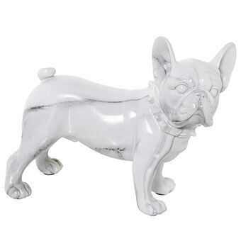 Dekorativ figur Alexandra House Living Plastik Hund 14 x 26 x 24 cm Marmor