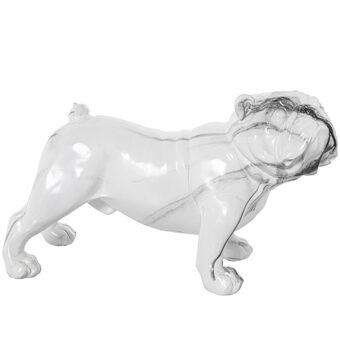 Dekorativ figur Alexandra House Living Plastik Hund 25 x 21 x 43 cm Marmor