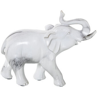 Dekorativ figur Alexandra House Living Plastik Elefant 12 x 24 x 21 cm Marmor