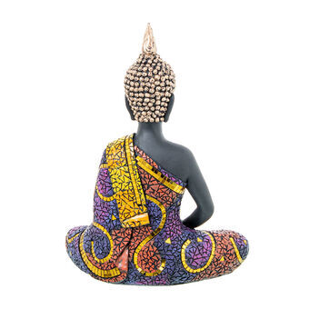 Dekorativ figur Alexandra House Living Multifarvet Plastik Buddha 22 x 13 x 30 cm