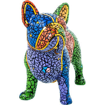 Dekorativ figur Alexandra House Living Multifarvet Plastik Hund 34 X 15 X 27 CM