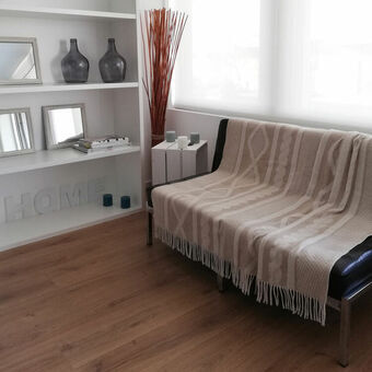 Colchas Hosteline AZALEA Beige 130 x 170 cm