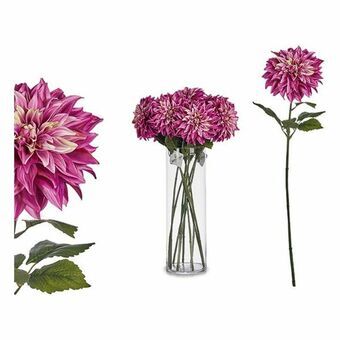 Dekorativ blomst Grøn Pink 16 x 74 x 16 cm Dahlia (16 x 74 x 16 cm)