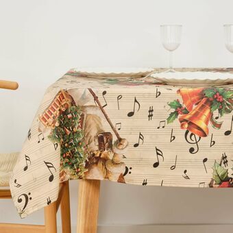 Pletafvisende dug af syntetisk harpiks Belum Christmas Sheet Music 140 x 140 cm