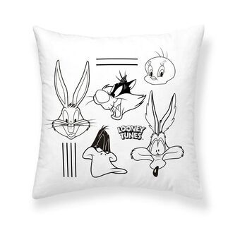 Pudebetræk Looney Tunes Looney B&w B Hvid 45 x 45 cm