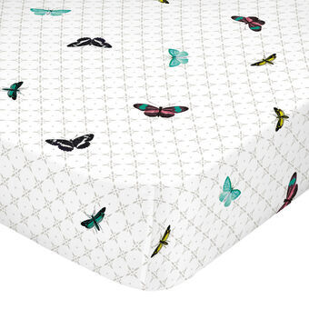 Monteret bundark HappyFriday Birds of paradise Multifarvet 160 x 200 x 32 cm