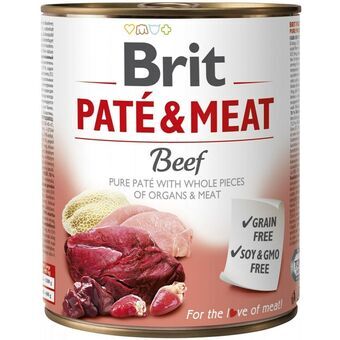 Våd mad Brit Paté & Meat Kalkun Oksekød 800 g