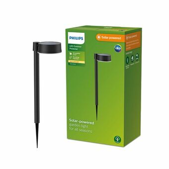 Solcelle-havelys Philips Vynce 1,5 W 11,2 x 14,2 x 54 cm Sort Plastik Cirkulær (2700 K) (Varm hvid) (1 enheder)