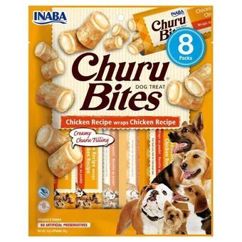 Hundesnack Inaba Churu Bites Kylling 8 x 12 g