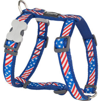 Hundesele Red Dingo US Flag 25-39 cm Rød Blå