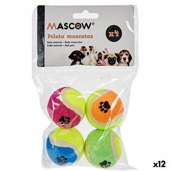 Legetøj til hunde Bold Multifarvet Ø 4,5 cm Polyetylen polypropylen ABS (12 enheder)