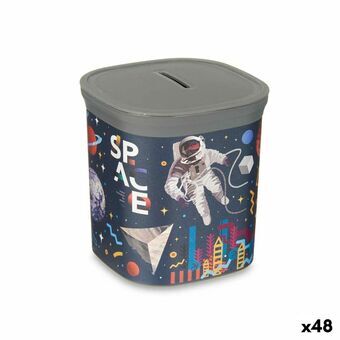 Sparegris Multifarvet Astronaut kvinde Plastik 9 x 10,2 x 9 cm (48 enheder)