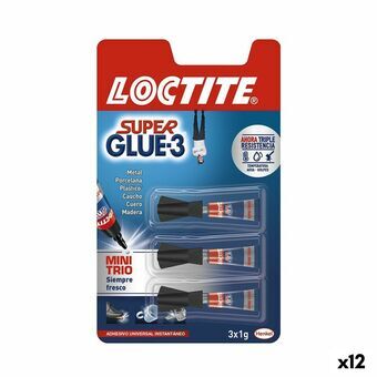 Klæbemiddel Loctite Super Glue-3 Mini (12 enheder)