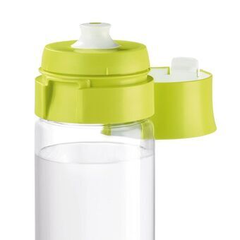 Flaske med Kulfilter Brita Fill&Go Vital 600 ml Grøn