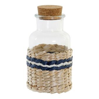 Glaskrus DKD Home Decor Gennemsigtig Spanskrør (300 ml) (7 x 7 x 14 cm)