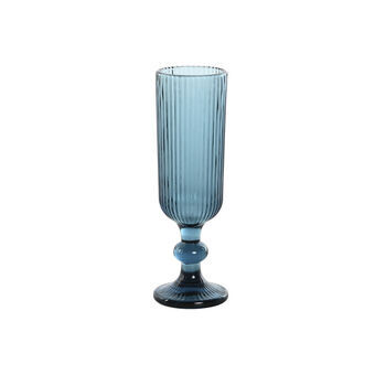 Sæt med glas DKD Home Decor Blå Krystal 150 ml