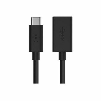 USB-C-kabel til USB Belkin F2CU036BTBLK Sort 14 cm