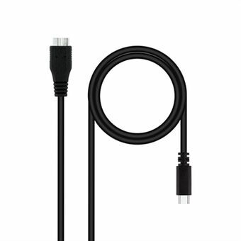 USB-kabel til micro USB NANOCABLE 10.01.1201-BK Sort 1 m (1 enheder)