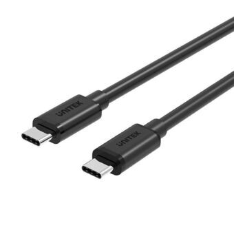 Kabel USB C Unitek Y-C477BK Sort 1 m