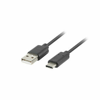 USB A til USB C-kabel Lanberg CA-USBO-31CU-0018-BK Sort 1,8 m