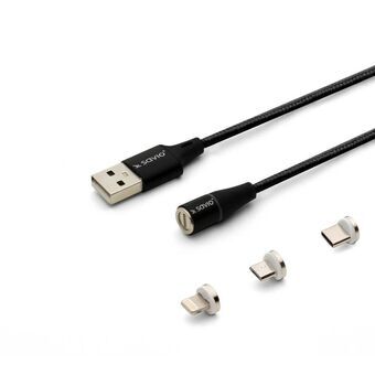 USB til Telefon-kabel Savio CL-155 Sort 2 m