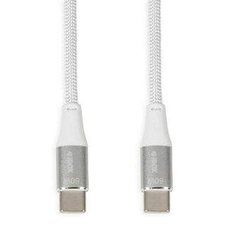 Kabel USB C Ibox IKUTC1W Hvid 1 m