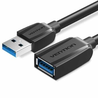 USB forlængerkabel Vention VAS-A45-B100 Sort 1 m